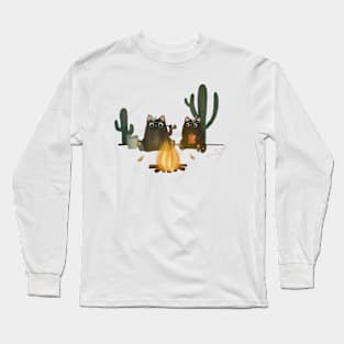 Cats camping Long Sleeve T-Shirt